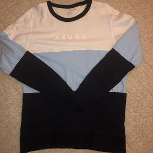 American Eagle color block crew sweatshirt